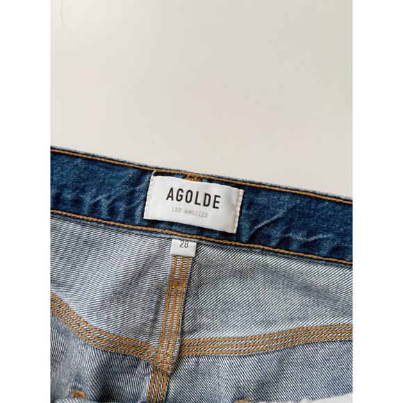 Agolde magda dark wash wide leg carpenter jeans - size 28 - Picture 10 of 10